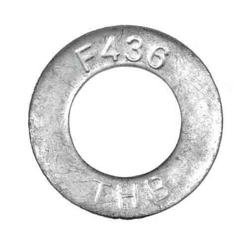 A325FW58G 5/8" F436 Structural Flat Washer, Hardened, HDG (Import)
